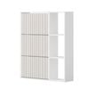 Oikiture Shoe Rack Storage Cabinet with Display Shelves Organiser White