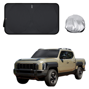 Front Windscreen Sun Shade for Kia Tasman 2025 - Current - Standard 150 x 85 cm - Black