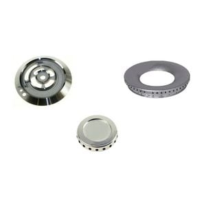 Gas Stove Cooktop Wok Burner Assembly - Complete Wok Burner Kit 870650451164166, suits Smeg
