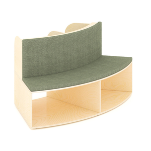 Jooyes Puzzle Series Kids Corner Book Storage Seat with Cushioned Top