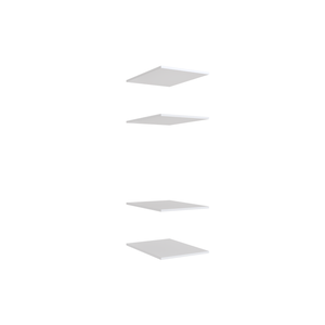 Lugna 4 Shelf Insert Kit White – Fits 450 X 580MM Cabinet Shell