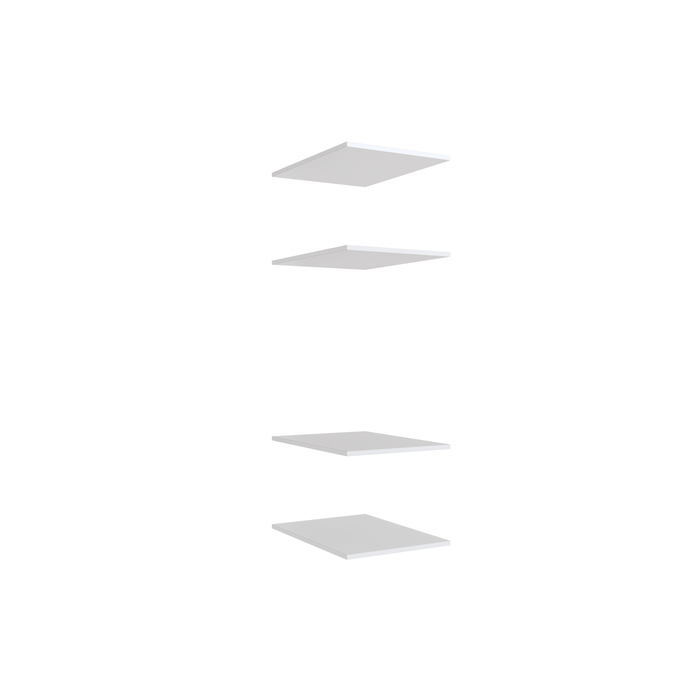 Lugna White 4 Shelf Insert Kit - Fits 450 x 580mm Cabinet Shell