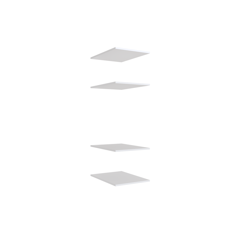 4 Shelf Insert Kit White Fits 450 X 580MM Cabinet Shell