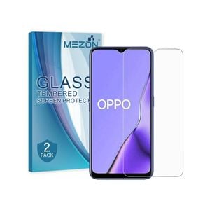 2 Pack MEZON OPPO A9 2020 Clear Tempered Glass Screen Protectors