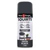 White Knight 310g Black Satin Squirts Spray Paint