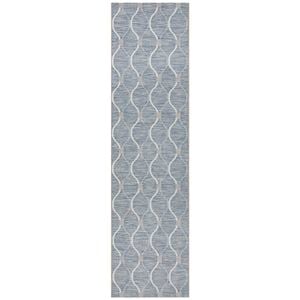 The Rug Connection Deck 5501 Blue 400x80cm - Large Runner Pet Friendly Outdoor Rug
