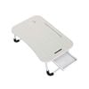 Carla Home Laptop Bed Desk With Storage And Foldable Legs (white)