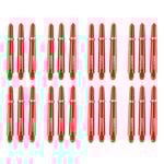 8x 3pc Formula Sports Tex Grip 30mm Nylon Shafts Short - Red