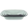 Falcon 5 Piece Oblong Pie Dish Set Duck Egg Blue & Grey