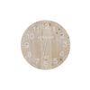 Maine And Crawford Silent Home Decor Wall Clock White And Natural 60x60cm