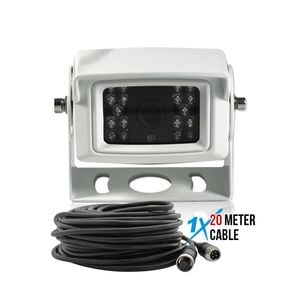 Elinz White Ahd 1080p Reversing Camera With Built-in Mic 20m 4pin Cable