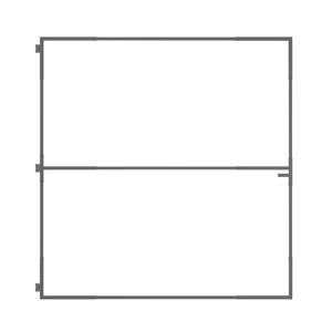 RapidFence 1800 x 1870mm Grey Large Steel Adjustable Gate Frame Kit