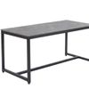 Grey Marble Look Dining Table - 160 cm