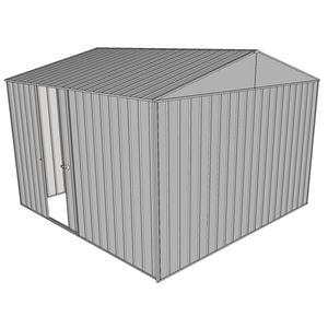 Build-a-Shed 3.0 x 3.0 x 2.3m Gable Single Sliding Side Door Shed - Zinc
