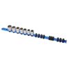 Kincrome 3/8" Drive 17 Clip Socket Rail