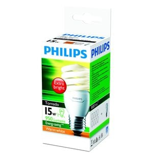 Philips Spiral E27 CFL 950Lm Warm White 15W Globe