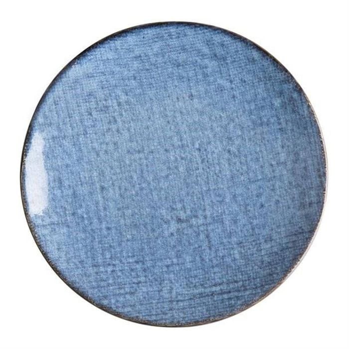 Olympia Coupe Plates Denim Blue Porcelain 230mm Pack Of 6