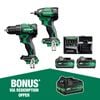 HiKOKI 18V 2 Piece Brushless Combo Kit KC18DE(HAZ)