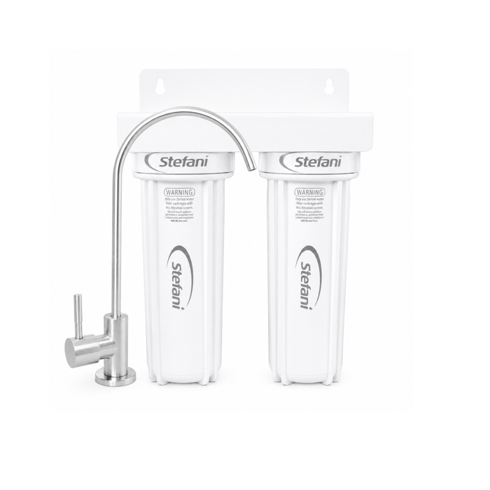Stefani Twin Stage Undersink Water Filtration System - Lead Free