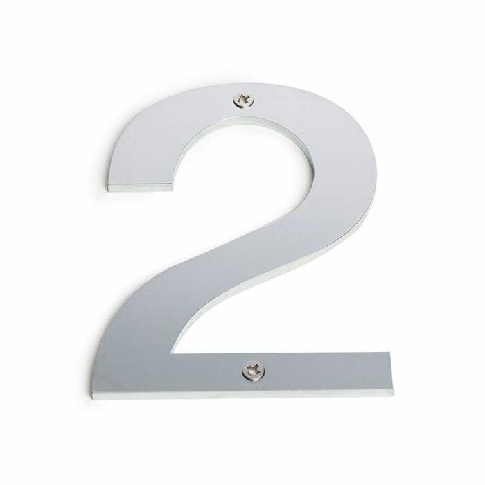 Sandleford 100mm Stainless Steel House Number 2