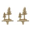2PK Urban Metal Tree Hook Christmas Decoration Ornament 20cm Gold
