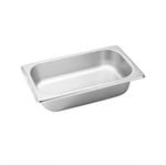 SOGA 1/3 GN Pan Stainless Steel 6.5cm Deep