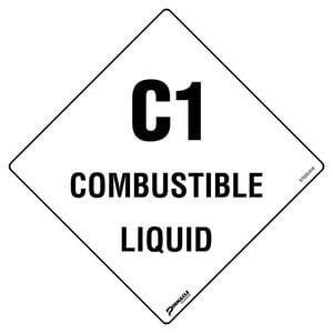 Pinnacle 270 x 270mm C1 Poly Combustible Liquid Sign