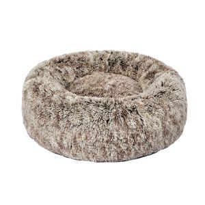 Pawz Calming Relief Plush Pet Bed 70x70x20CM Medium Brown
