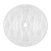 Jingle Jollys Christmas Tree Skirt 90cm Plush Xmas Fluffy Ornaments Decor White