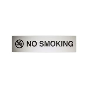 Sandleford 200 x 50mm Stainless Steel No Smoking Sign