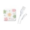 Yoobao Two Output Mini Cube 10000mah Power Bank - White Blossom
