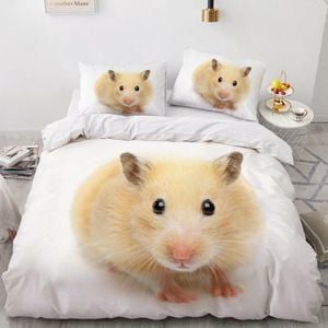 3D Little Mouse 165 Bed Pillowcases Quilt King Size