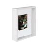 Nicola Spring 8" x 10" 3D Deep Box Photo Frame with White 4" x 6" Mount