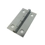 Zenith 50mm Zinc Plated Fixed Pin Narrow Butt Hinge