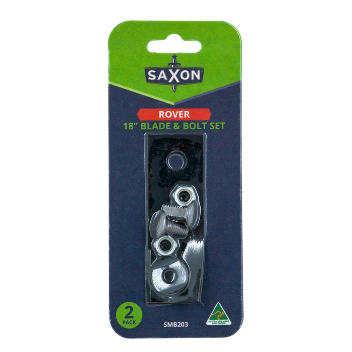 Saxon 18” Mower Blade and Bolt Set suits Rover 18” and 20” Models