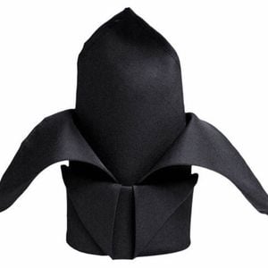 Just Party Linen Black Fabric Napkin Premium - Pack of 5