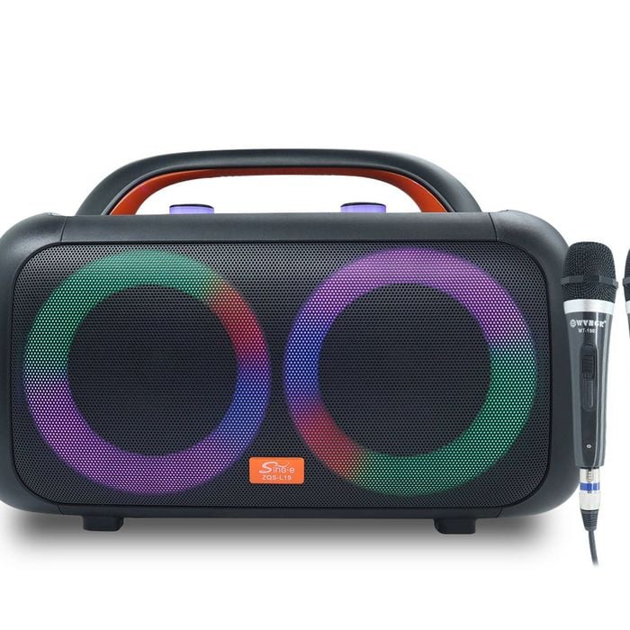 Sing-e Portable Bluetooth Karaoke Speaker With Twin Wired Microphones