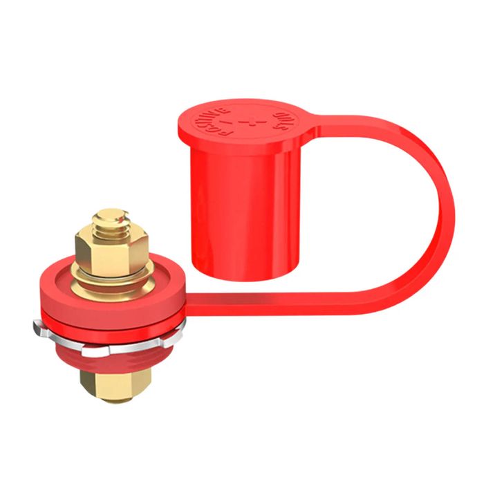 Exotronic 250A Bulkhead M10 Red Battery Post with Boot