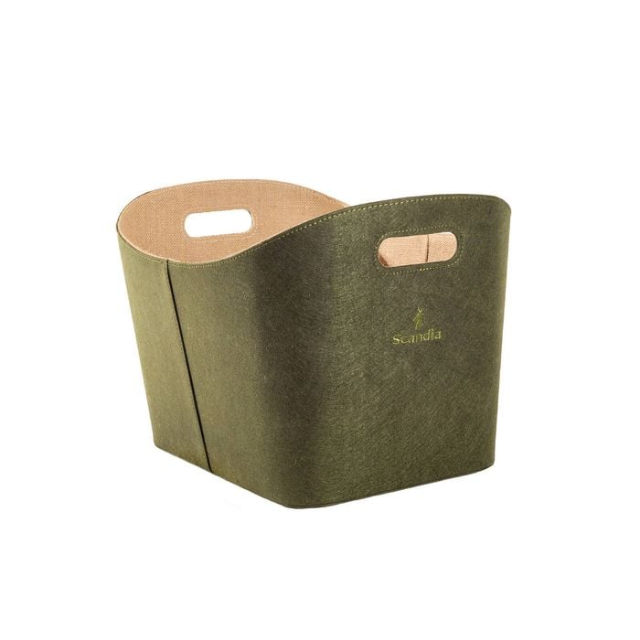 Scandia Moss Milan Felt Fireside Storage