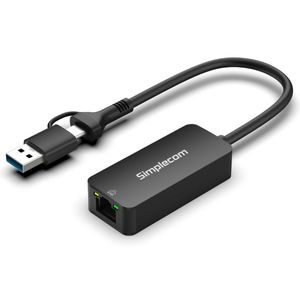 Simplecom NU405C USB-C to 2.5G Ethernet Adapter – Fast Network Access, Plug & Play