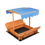 Bo Peep 4 in 1Outdoor Toys Kids Sandpit Box Canopy Wooden