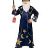Blue Wizard Child Robe Costume - 4-6 Years Old, Male