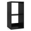 Costway 2-tier Storage Bookcase Open Display Shelf Black