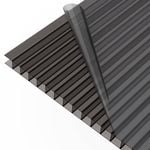 Suntuf 10mm x 3.0m Solar Grey Sunlite Twinwal Polycarbonate Roofing