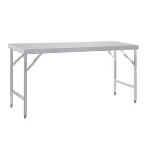 Vogue Folding Table Stainless Steel 1800mm Commercial Kitchen Catering Equipment