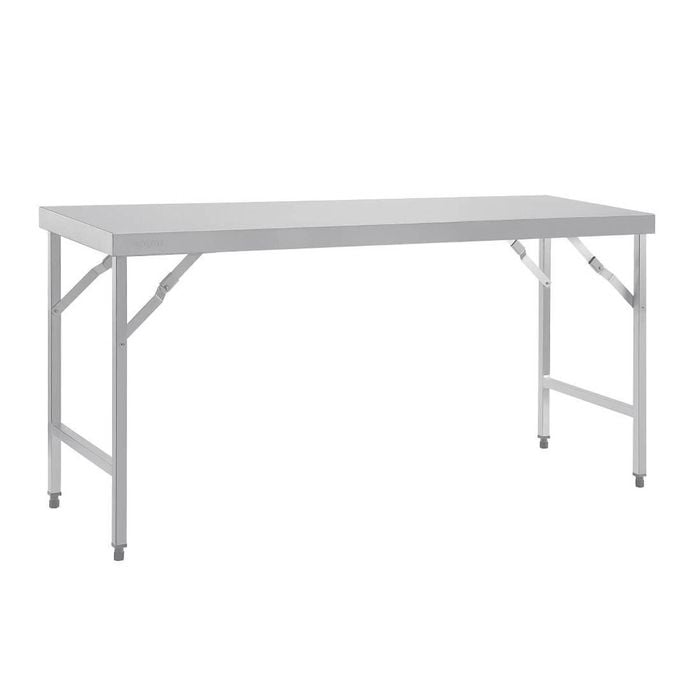 Vogue Folding Table Stainless Steel 1800mm Commercial Kitchen Catering Equipment
