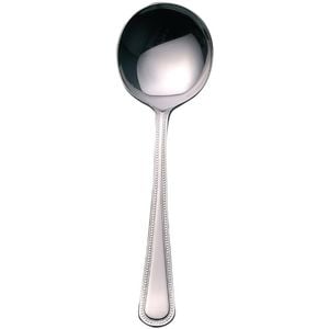 Olympia Soup Spoon Bead 18/0 Stainless Steel 12 Pack 170mm Commercial Catering Cutlery