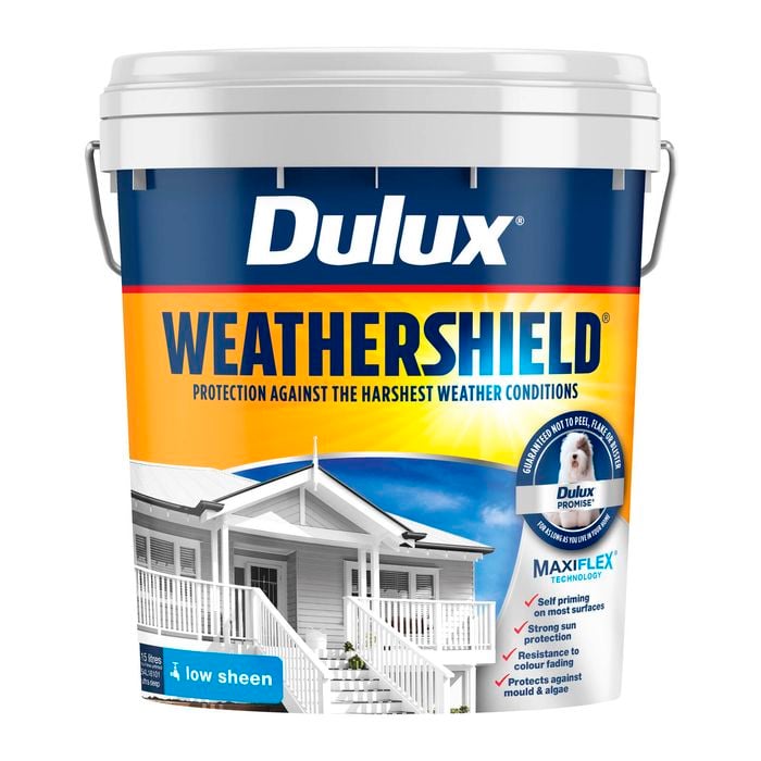 Dulux 15L Deep Low Sheen Weathershield Exterior Paint