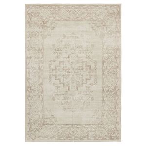 Loopsie-290cm X 190cm-castile Traditional Floral Taupe Washable Rug