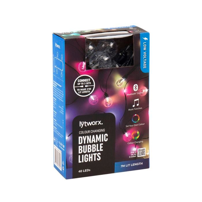 Lytworx Colour Changing Bubble Lights - 40 Pack